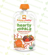 Happy Baby Starting Solids (stage 3): Vegetable and Beef Medley (Pack of 16)有機嬰兒食品 (第三階段): 雜菜燜牛肉(16包)