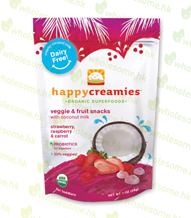Happy Creamies: Strawberry & Raspberry (Pack of 8) 草莓、紅莓有機開心椰奶片(8包)
