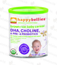 Happy Bellies Brown Rice Baby Cereal (Pack of 6) 含DHA有機糙米糊仔(6罐)
